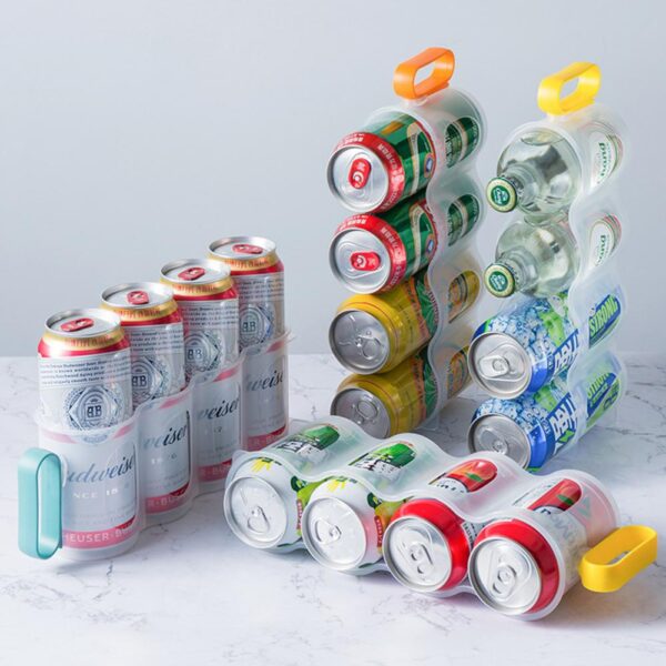 1~10PCS Hole Beverage Soda Drink Can Organizer Racks Fridge Drink Bottle Holder Beer Refrigeration Shelf Home Kitchen Storage - Image 2