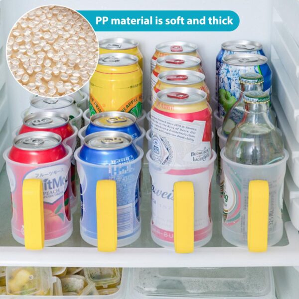 1~10PCS Hole Beverage Soda Drink Can Organizer Racks Fridge Drink Bottle Holder Beer Refrigeration Shelf Home Kitchen Storage - Image 3