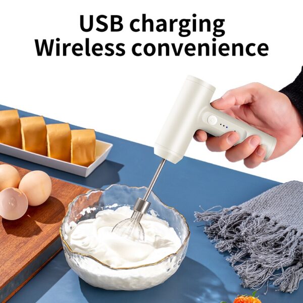 1 PCS Wireless Electric Food Mixer Portable 3 Speeds Egg Beater Baking Dough Cake Cream Mixer Kitchen Tools - Image 3