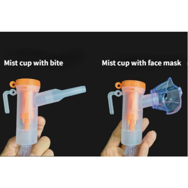 1 Set Nebulizer Mask Portable Atomizing Inhaler Compressor Children Adult Household Nebulizer Cup Filter Universal Bite Kits - Image 4