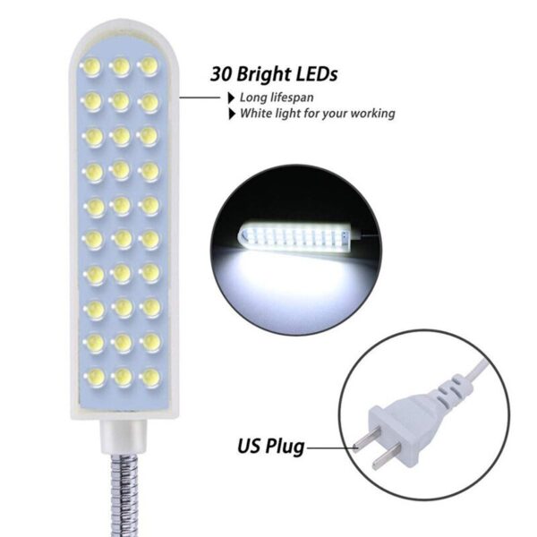 10/20/30 Industrial Lighting LED Sewing Machine Night Lights Home With Magnetic Flexible Adjustable For Base Adsorbed Work Lamps - Image 2