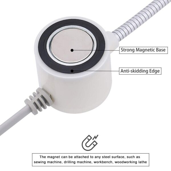 10/20/30 Industrial Lighting LED Sewing Machine Night Lights Home With Magnetic Flexible Adjustable For Base Adsorbed Work Lamps - Image 3