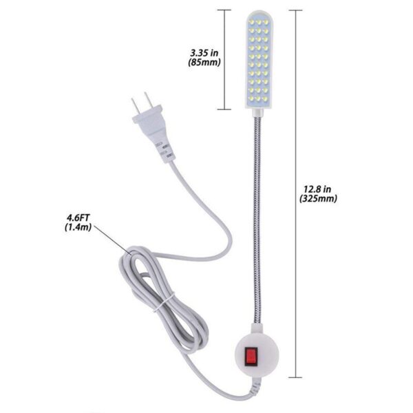 10/20/30 Industrial Lighting LED Sewing Machine Night Lights Home With Magnetic Flexible Adjustable For Base Adsorbed Work Lamps - Image 4