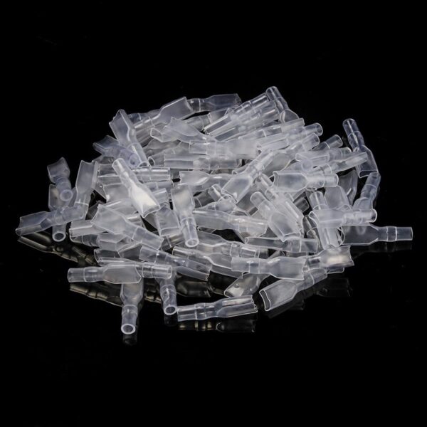 100Pcs/Lot 2.8/4.8/6.3mm Female Male Crimp Terminal Wire Connector Gold Brass/Silver Car Speaker Electrical Cable Terminals Kit - Image 4