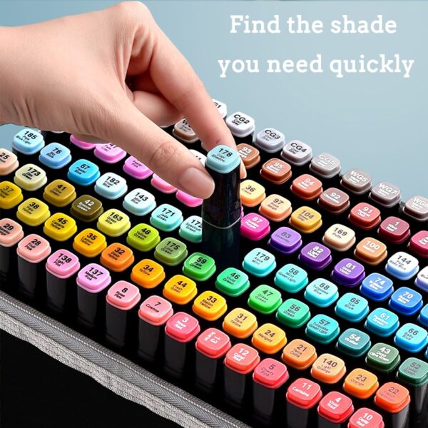 12-168 Colores Markers Brush Pens Set Painting Drawing Manga Highlighter School Art Supplies For Artist Korean Stationery - Image 4
