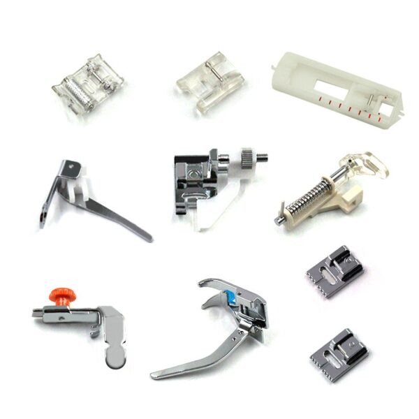 15/42/82PCS Sewing Machine Presser Foot Press For Brother Singer Kit Braiding Blind Stitch OverLock Zipper Ruler Parts Accessory - Image 3