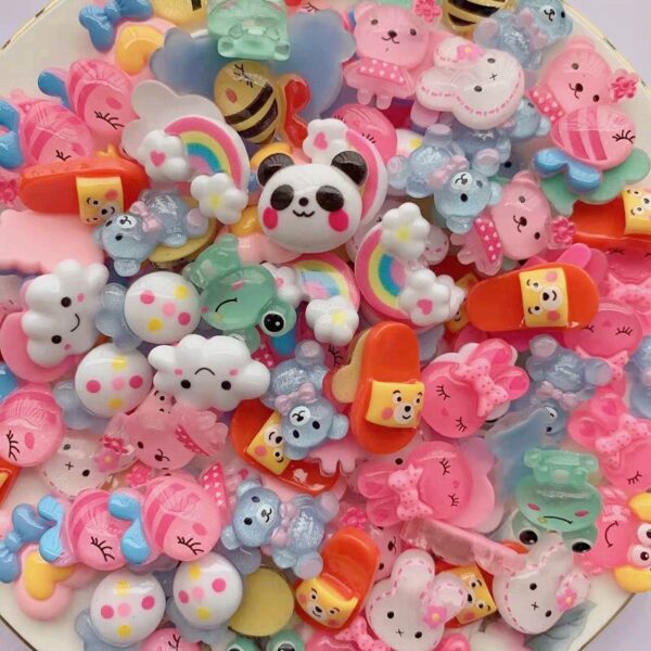 16 Pcs/Bag Mixed Style Color Resin Cute Animal Nail Art Phone Case Hairpin Fridge Handmade DIY Charms Accessory Decoration - Image 5