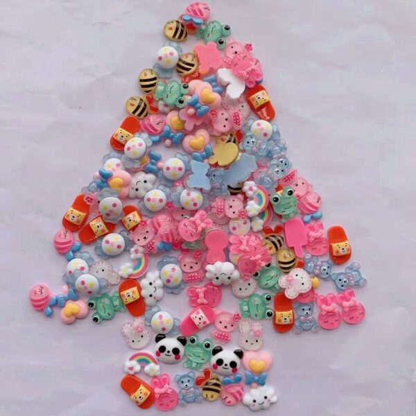 16 Pcs/Bag Mixed Style Color Resin Cute Animal Nail Art Phone Case Hairpin Fridge Handmade DIY Charms Accessory Decoration - Image 6