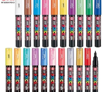 1PCS Uni POSCA Colores Acrylic Marker Pen PC-1M Plumones Rotuladores POP Poster Pen/Graffiti Advertisement School Art Supplies