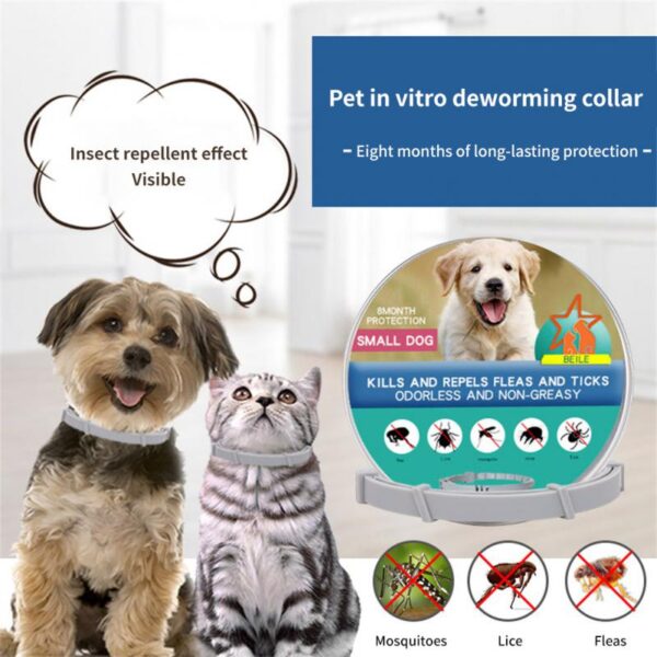 1Pc Pet Flea And Tick Collar For Dogs Cats Adjustable Prevention Pet Collar Pest Anti-mosquito Insect Repellent Puppy Supplies - Image 3