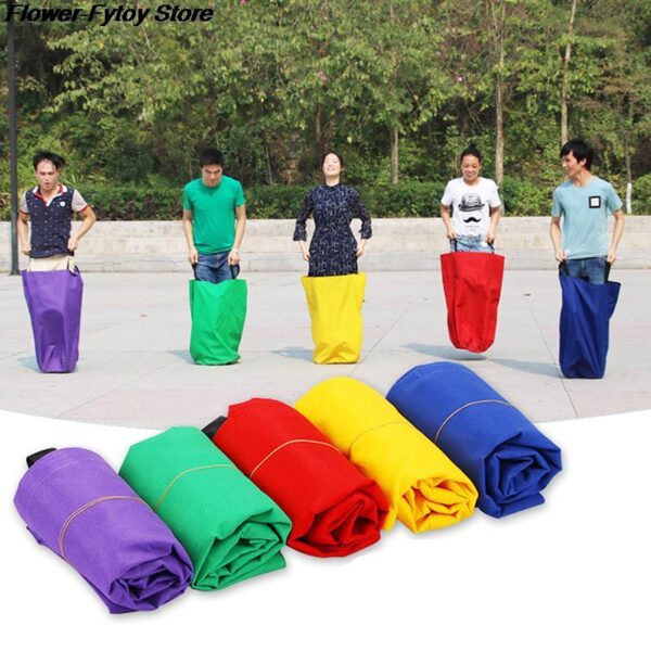 1pc Outdoor Fun Speelgoed School Activiteit Sack Race Bag Kids Adult Familie Sack Racing Games Springen Sport Training Party HOT