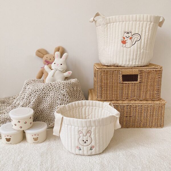 2022 New Diaper Bag Nappy Caddy Baby Items Toy Storage Bag for Newborn Crib Organizer Bedding Cotton Embroidery Mommy Bag Bebe - Image 3