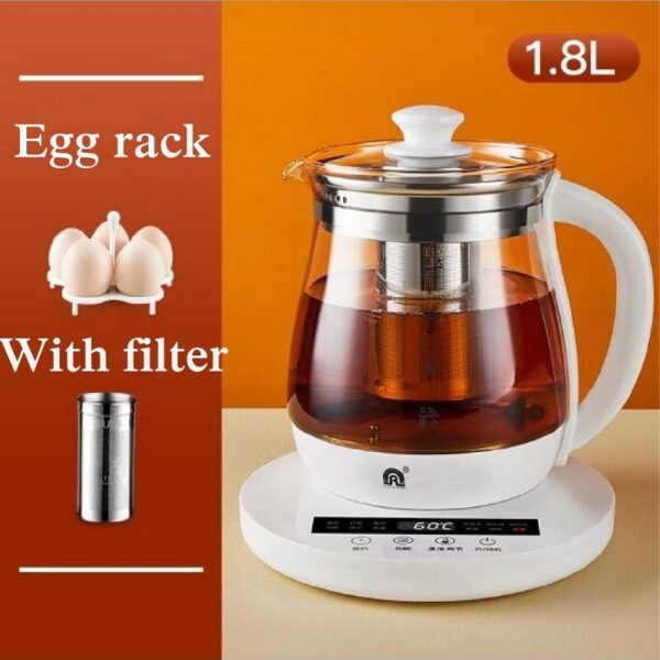 220V Health Pot Household Multifunctional Glass Electric Kettle Flower Teapot Tea Pot 1.8L - Image 6