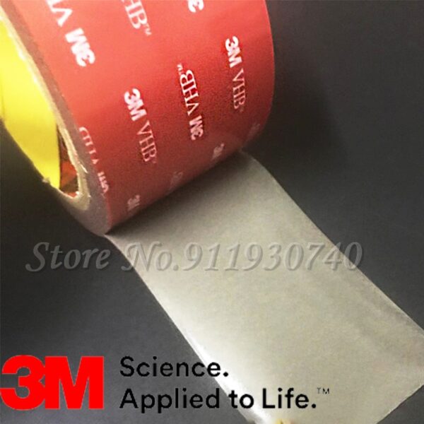 3M VHB Double Side Tape Super Strong High Temperature Gray Foam Adhesive Two Face For Car/Home Decor Wide 5-50mm Customized - Image 3