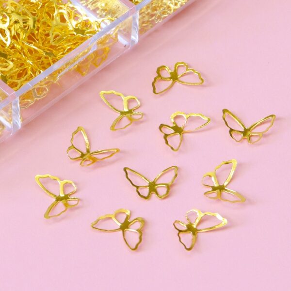 550pcs/box Metallic Butterfly Epoxy Accessories Stars Moon Resin Mold Silicone Filler Pendant Jewelry Making Nail Art DIY Crafts - Image 6