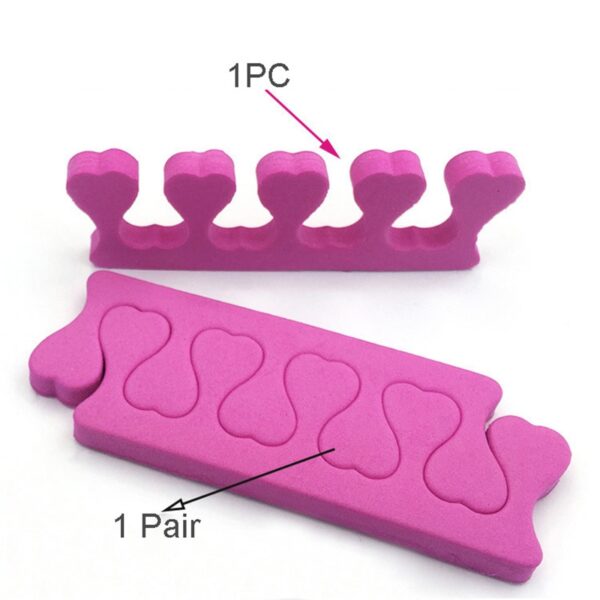 5Pair Nail Art Toes Separators Soft Sponge Fingers Foots Beauty Tools Dividers Polish Manicure Pedicure Professional Feet Care - Image 5