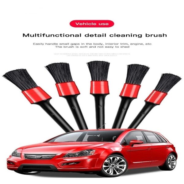 5pcs Car Wash Brush Soft Brush Detail Brush Automotive Interior Cleaning Tools Air Conditioner Air Outlet Cleaning Brush - Image 6