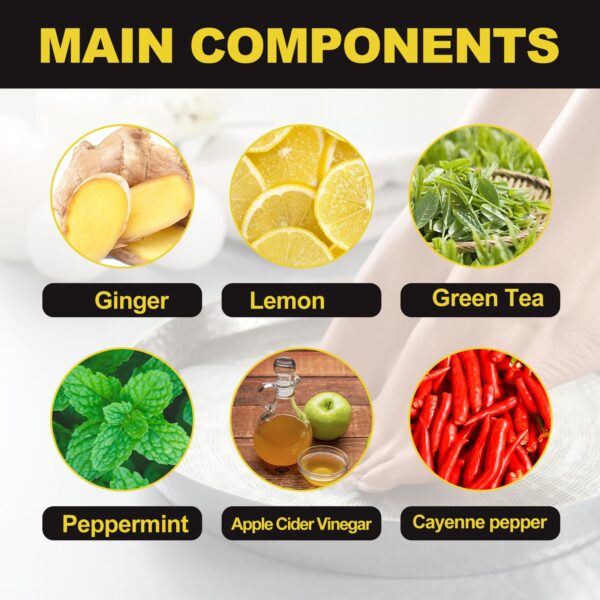 5pcs Fat Burning Foot Bath Salt Soak Fast Slimming Ginger Soak Detox Detox Foot Loss Body Health Weight Care Stress Relax - Image 6