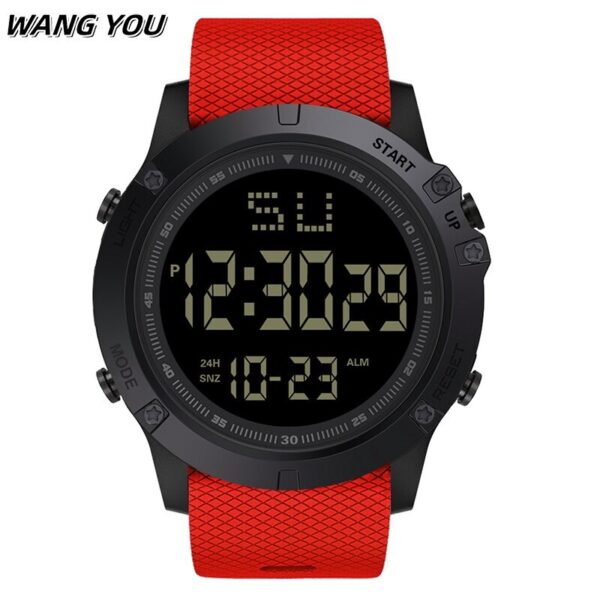 653 Men Sport Watch Multifunction Military Sports Watch Waterproof Luminous LED Digital Kids Watch Big Dial Student Electronic W - Image 2