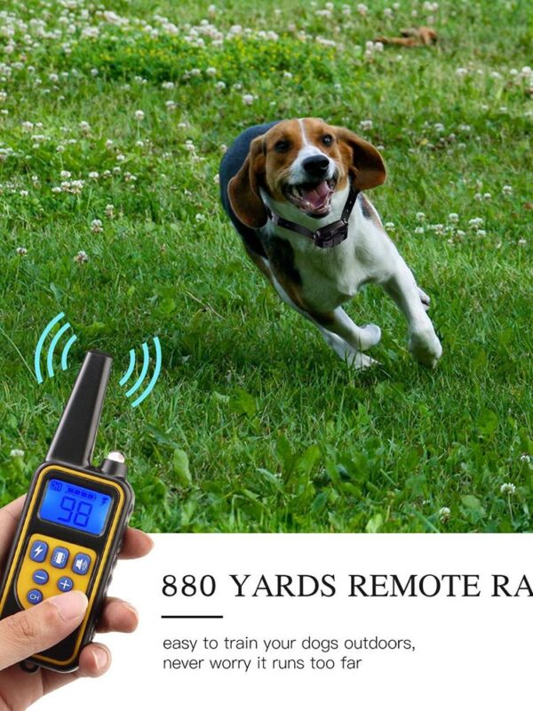 800m Digital Dog Training Collar Waterproof Rechargeable Remote Control Pet with LCD Display for All Size Shock Vibration Sound - Image 5