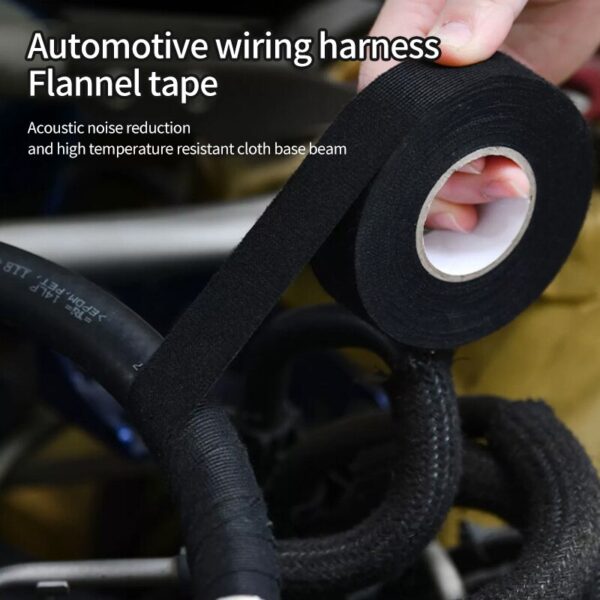 Automotive Wiring Harness 51618 Flannelette Tape Audio Noise Reduction Wrapping Tape Cloth Baseline Tape