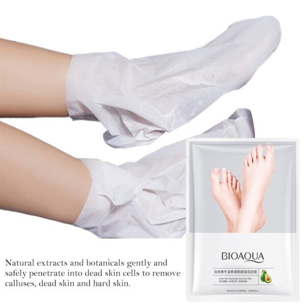 Avocado&Niacinamide Foot SPA Pedicure Socks Natural Exfoliating Socks Moisturing Foot Peel Mask for Beauty & Personal Care - Image 5