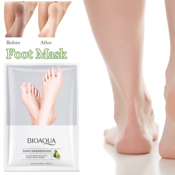 Avocado&Niacinamide Foot SPA Pedicure Socks Natural Exfoliating Socks Moisturing Foot Peel Mask for Beauty & Personal Care - Image 3