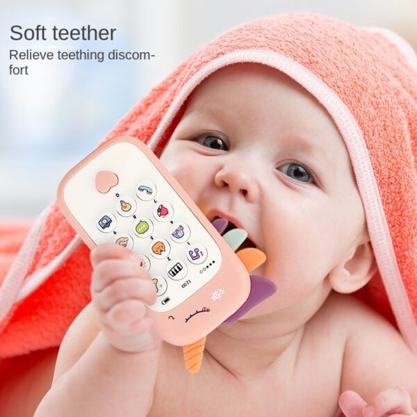 Baby Phone Toy Music Sound Telephone Sleeping Toys with Teether Simulation Toys Phone Infant Early Educational Toy Kids Gifts - Image 4