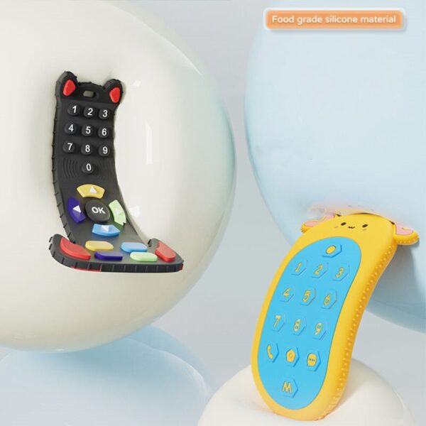 Baby Silicone Teething Toys Remote Control Shape Teether Infant Chew Toys Relief Teeth Gum Sensory Toy for Babies 6 12 Months - Image 3