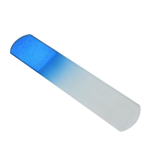 Beauty Salon Sand Blasting Big Glass Nail File Block Custom Logo Nail File Tempered Glass - Image 4