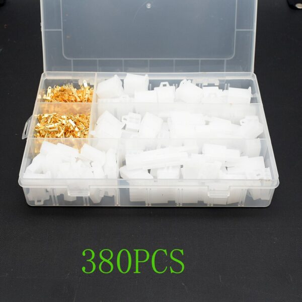 Car Motorcycle 380Pcs Electrical 2 3 4 6 Pin Male Female Terminals Automotive 2.8 plug Kit Boat Wire Connector Terminal - Image 2