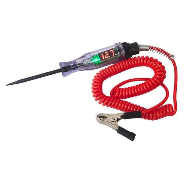 Car Truck Voltage Circuit Tester 6V 12V 24V DC Digital Display Long Probe Pen Light Bulb Automobile Diagnostic Tool Auto Repair - Image 4