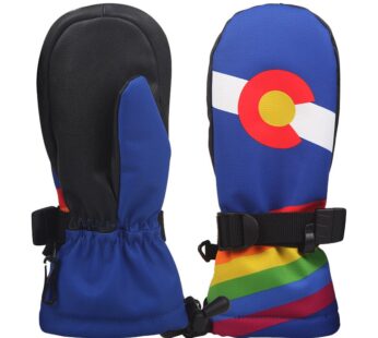 Children’s bag refers to ski gloves windproof warm waterproof breathable sports fitness ski gloves