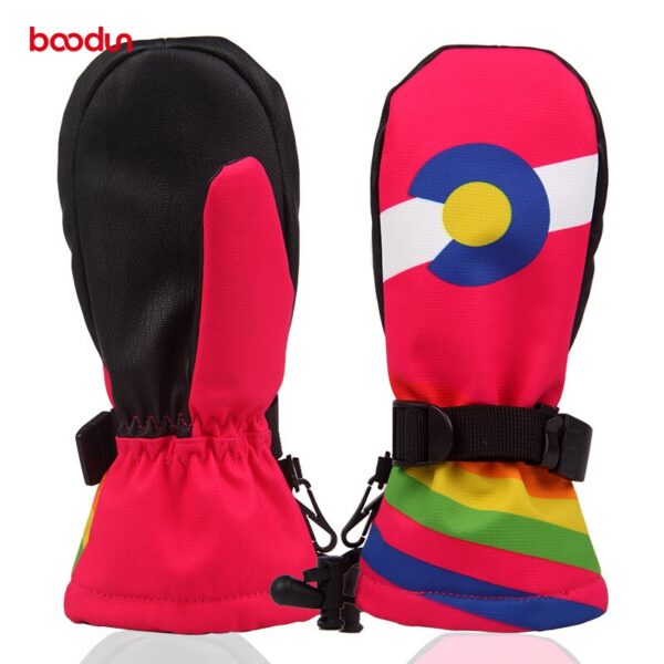 Children's bag refers to ski gloves windproof warm waterproof breathable sports fitness ski gloves - Image 5