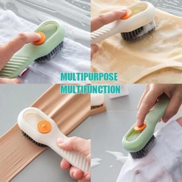 Cleaning Brush Soft Bristled Liquid Shoe Brush Long Handle Brush Clothes Brush Shoe Clothing Board Brush Household Cleaning Tool - Image 2
