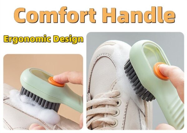 Cleaning Brush Soft Bristled Liquid Shoe Brush Long Handle Brush Clothes Brush Shoe Clothing Board Brush Household Cleaning Tool - Image 6