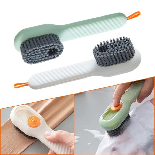 Cleaning Brush Soft Bristled Liquid Shoe Brush Long Handle Brush Clothes Brush Shoe Clothing Board Brush Household Cleaning Tool