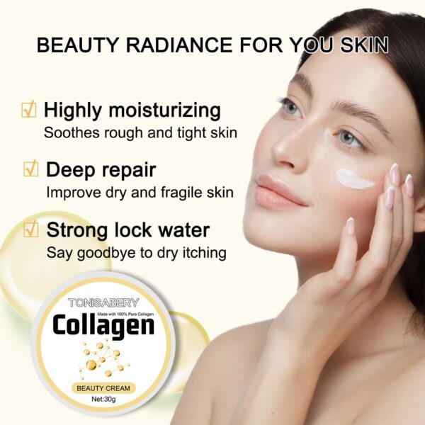 Collagen Wrinkle Removal Cream Fade Fine Lines Firming Lifting Anti-aging Improve Puffiness Moisturizing Tighten Beauty Care - Image 6