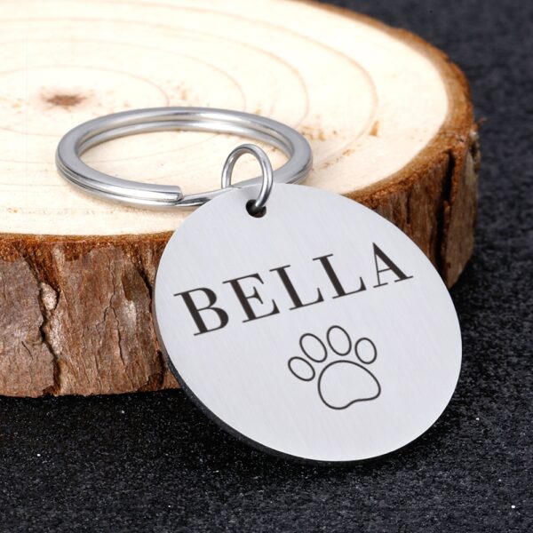 Custom Name Anti-lost IDTag Engraved Record Tel Address Cat Puppy Personalized Paw Print Medal Pendant Dog Pet Collar Accessory - Image 4