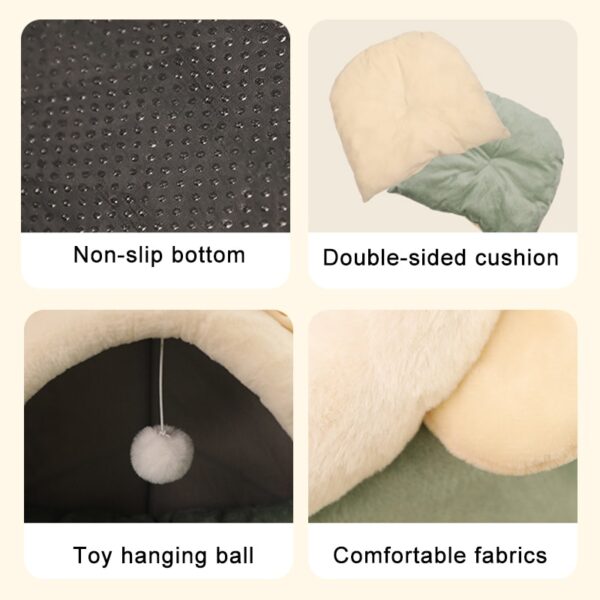 Deep Sleep Cat Bed Cartoon Pet Bed Foldable Removable Washable Pet Sleeping Bed for Small Dog Mat Bag Cave Cats Bed - Image 5