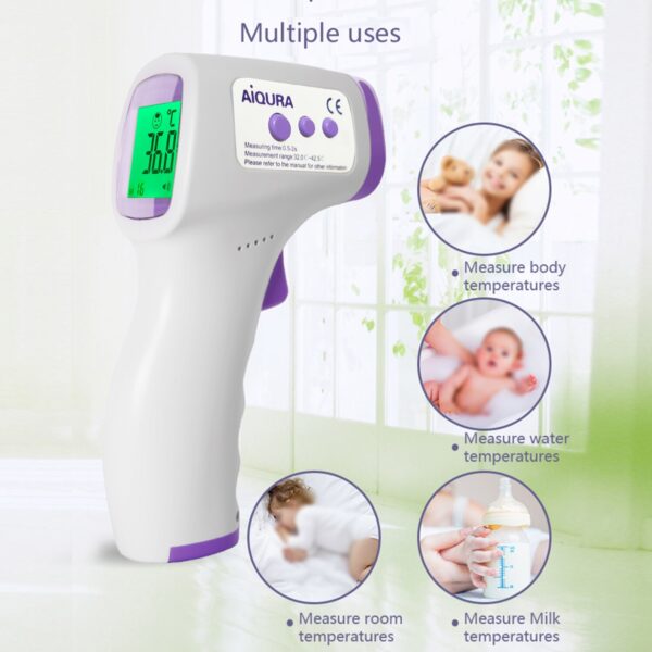 Digital Thermometer Forehead Non-Contact Baby Body Termometro Infrared Adult Fever IR Household Health Monitors Alarm reminder - Image 3