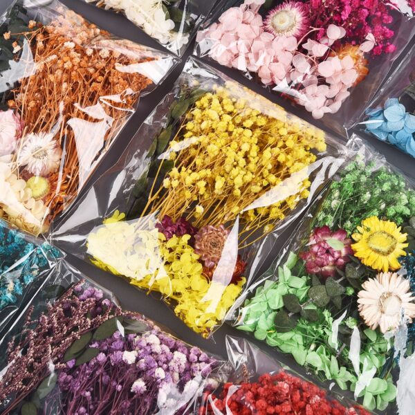 Dry Flowers Materials DIY Epoxy Resin Jewelry Crafts Fillers Art Candles Handmade Floral Hydrangea A Variety Of Flowers In A Bag - Image 2