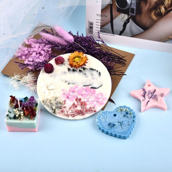 Dry Flowers Materials DIY Epoxy Resin Jewelry Crafts Fillers Art Candles Handmade Floral Hydrangea A Variety Of Flowers In A Bag - Image 4