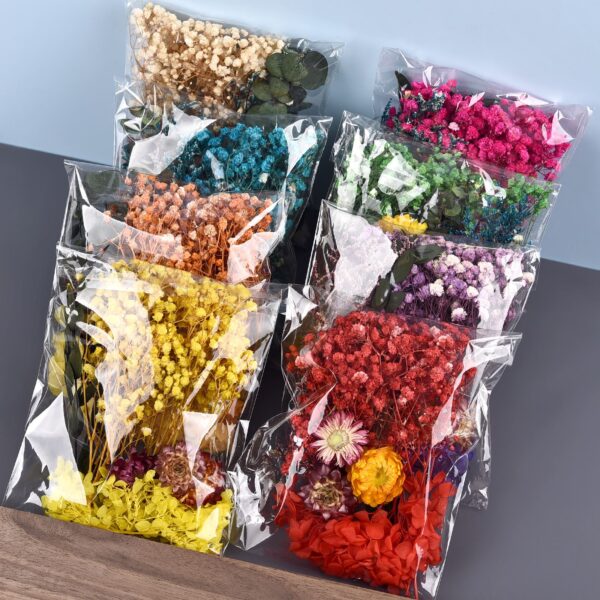 Dry Flowers Materials DIY Epoxy Resin Jewelry Crafts Fillers Art Candles Handmade Floral Hydrangea A Variety Of Flowers In A Bag