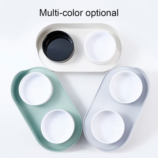 Food Feeders Pet Cat Double Bowls Feeder Adjustable Height Cats Dogs Drinker Water Bowl Dish Elevated Feeding Kitten Supplies - Image 6