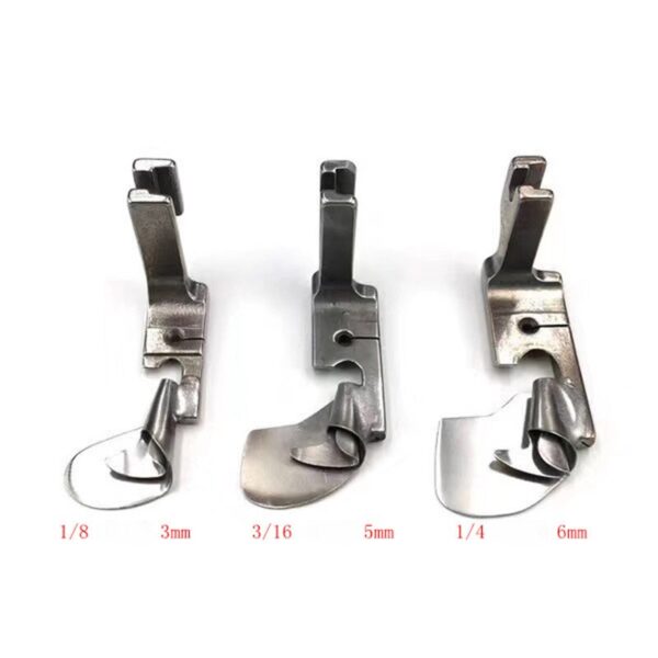 Industrial Sewing Machine Multi-Function Curved Hemming Foot Hem Pull Tube Presser Foot Silk Chiffon Skirt Crimping Presser Foot - Image 2