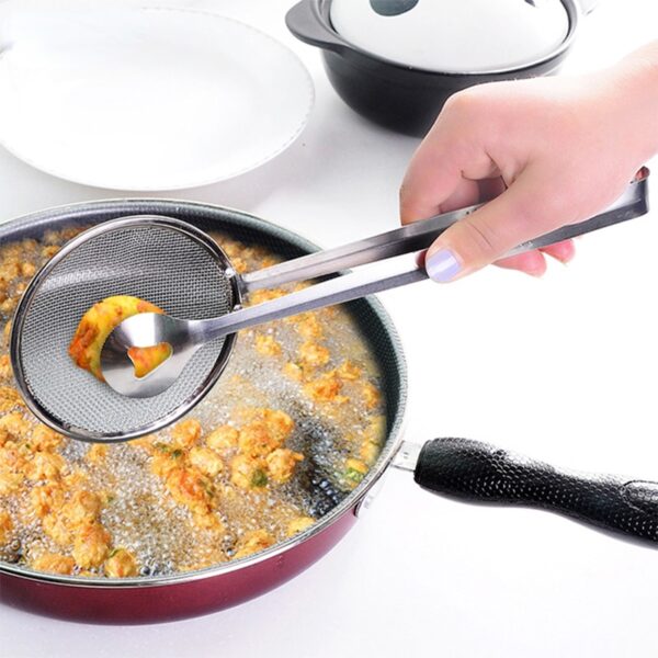 Kitchen Accessories Multifunction Stainless Steel Sieve Filter Spoon Fried Food Oil Strainer Clip Handheld Cooking Tools Gadgets - Image 2