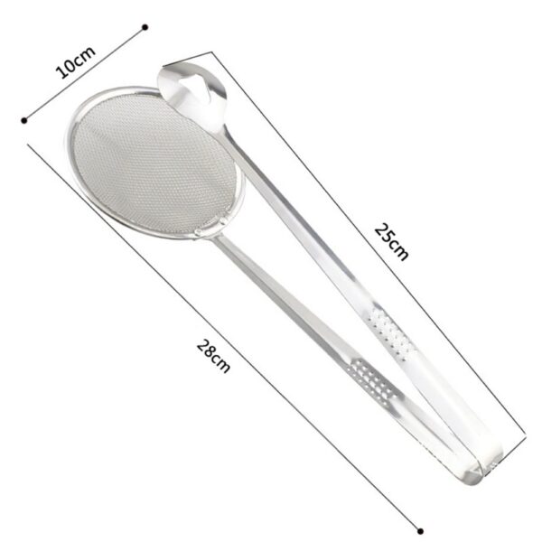 Kitchen Accessories Multifunction Stainless Steel Sieve Filter Spoon Fried Food Oil Strainer Clip Handheld Cooking Tools Gadgets - Image 3