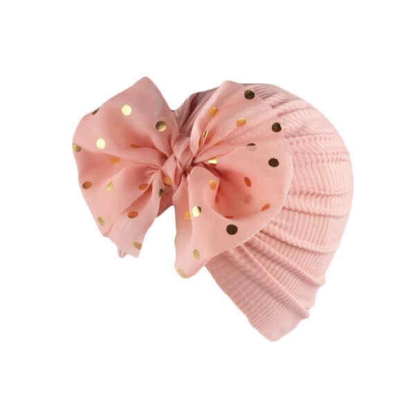 Lovely Shiny Bowknot Baby Hat Cute Solid Color Baby Girls Boys Hat Turban Soft Newborn Infant Cap Beanies Head Wraps - Image 5