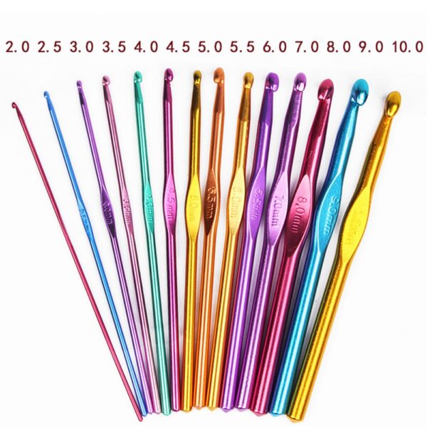 Metal Stainless Steel Crochet Hooks/Needles Alumina Knitting Hooks 2-10mm Yarn Sewing Accessories Tools DIY Craft Knit Needle - Image 6